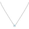 TRUSSARDI Collana Donna in Acciaio, Cristalli, Collezione T-LOGO, Regalo Donna