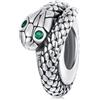 ZUOHUI Perlina distanziatrice in silicone a forma di serpente vintage - Charm in argento sterling 925 per braccialetti Pandora, creazione di gioielli fai da te, regali per donne, sorelle e adulti