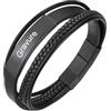 MeMeDIY Bracciale in Pelle Personalizzato per Uomo Citazione Ispiratrice Incisa Nome Data ID Bracciale | Bracciale in Pelle Regolabile | Regalo per Fidanzato/Marito/Papà/Figlio -Nero#03