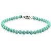 inSCINTILLE Bracciale Donna/Uomo con Perle - Chiusura in Acciaio Inossidabile, Braccialetto Perline Vari Colori e Misure, Nichel Free, Confezione Regalo Inclusa (Turchese, 6, Millimetri)