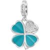 Rosato Charm Donna In Argento Con Simbolo Quadrifoglio | Collezione Storie - RZ222R