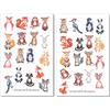 Jellyfish Stickers Set di adesivi sugli animali della foresta | Adesivi carini | Adesivi per il diario | Adesivi sulla natura | Adesivi per l'agenda | Adesivi su volpe, scoiattolo | Adesivi sugli animali