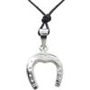 Cozzi Gioielli Ferro di Cavallo : Ciondolo in Argento 925 - Simbolo Portafortuna - Pendente Equitazione - Ippica - Maneggio - Cavallerizza - Cavaliere - Fortuna