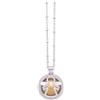 Albalù Collana Chiama Angeli in Ottone e Zirconi a Sfera Traforata con Catenella Argentata Inalterabile - Gioiello Portafortuna Donna Gravidanza e Dolce Attesa - Scatola Regalo Inclusa