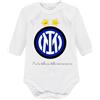 Generico Body neonati personalizzabile passione nerublu calcio Internazionale (2-3 mesi)