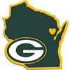 Siskiyou NFL Siskiyou Sports Fan Shop Green Bay Packers Home State Decal Taglia Unica Colore Squadra