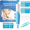 Generico Kit di rimozione dei tag della pelle | 2 in 1 kit naturale delicato per la rimozione delle verruche | Prodotto per la cura della pelle sicuro ed efficace per la rimozione di etichette (1pc)