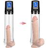 CUSON -Tshirt Realistic 12 Pollici Maschio Vacuum Pump Enlarger Muscolo Esercizio Body Enhancemen Extender Massager con Led Panel Screen Visualizza Dati Sulla Salute Miglior Regalo
