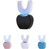 JXpxbao Sonic Brush Spazzolino Elettrico U-Shaped per Adulti - Pulizia Automatica e Sbiancamento dei Denti, Sonic Brush Spazzolino Elettrico a 360° Con Pulizia Automatica (Black)