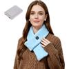 Generico Sciarpa Riscaldante Elettrica Ricaricabile per Collo - Scaldacollo con Batteria 5000mAh, 3 Livelli di Temperatura Regolabili, Tecnologia Infrarossi Lontani, Design Portatile senza Fili (Azzurro)