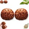 Pnedeodm Wenwan Walnuts, Chinese Walnut Fidget for Hand Massage & Stress Relief, Natural Solid Wood Hand Exercise Balls, Traditional Health Care Gift for Elderly & Meditation (A-High Throw, 40-41mm)