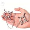 CSCLI 1 pezzo anello pinze d'argento con ciondolo regolabile per decorazione gioielli piercing falso