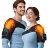 Kouamor Controllo app, 6 livelli di calore e 3 modalità, massaggiatore a spalla senza fili, con batteria da 5000 mAh e pannello touch LED, per spalle e uomini da donna (B)