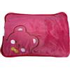 Generico Borsa Acqua Calda Elettrica Ricaricabile con tasca scalda mani riscalda mani piedi (Orsetto rosso)