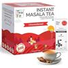 TeaFit Premium Unsweetened Spiced Instant Tea Premix - 20 Single Serve Sachets | Ready to Drink Instant Milk Tea Premix | Strong Home Like Masala Chai | No Added Artificial Sugar