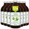 Graviola.de 12 x 100% SUCCO DI GRAVIOLA - non filtrato e vegano - (12 x 500 ml). Prodotto al con purea di 100% Graviola. Guanabana. Corossol. Soursop. Stachelannone.