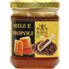 BORVEI Miele e Propoli Italiano 250 g - Apicoltura BORVEI® | Miele di Millefiori Grezzo e Propoli Artigianale, Miscelato a Freddo e Non Pastorizzato | Gusto Intenso e Aromatico, per Tè e Tisane.
