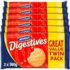 McVitie's Digestives The Original Biscuits Twin Pack, 2 x 360 g (confezione | Deliziosi biscotti croccanti, senza glutine, adatti ai vegetariani, ottimi da inzuppare