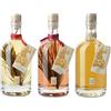 Villa Laviosa Set 3 Bottiglie Liquore Grappa da 70 cl. Aromatizzata Italiana, Liquore Grappa Fieno Pino Mugo Cirmolo Bottiglie da 700ml