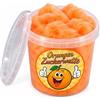 Wegmann Zucchero filato arancione in sacchetto di poli, 70 g, qualità premium, zucchero filato color arancia con aroma fruttato di arancia