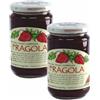 Agritur - Confettura Extra Biologica di Fragola Classic Bio, 60% Frutta, con Zucchero di Canna e Pectina, Naturale e Gustosa, Ideale per Colazione, Dolci e Yogurt, Pack 2×330 g