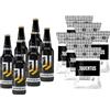 Bombeer del JUVENTU.S 6 Bottiglie da 33cl + 6 Patatine da 25gr - Birra Originale By Christian Vieri - Puro Malto Bottiglie di Vetro - Made in Italy