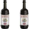Nostre Montagne Prodotti Tipici Valle d' Alpe Benefort Amaro cl 70 Valle d'Aosta - Speciale 2 bottiglie - Grado alcolico 38% vol