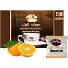 Caffè Vulcanus - 50 cialde compostabili ESE44 - Caffè aromatizzato (Arancia, Confezione da 50 cialde)
