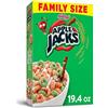 Apple Jacks Breakfast Cereal, 8 Vitamins and Minerals, Kids Snacks, Family Size, Original, 19.4oz Box (1 Box)