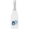 BRANDGIFT.IT Bottiglia Personalizzata Compleanno Santero 958 Spumante Extra Dry Perlage Floreale Bottiglie Personalizzate Anni Compiuti Ottimo Regalo Per Brindisi Originali (BLU, 80 ANNI)