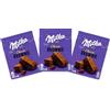 CAIYA 3X Milka Choco Brownie, Tortina con Cioccolato a Latte delle Alpi e Pezzi di Cioccolato (New Pack) 150g [3 Confezioni]