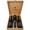 Zeus Party Elegante cofanetto in legno -Taittinger- con 3 bottiglie di Millésimé 2015 750ml, Ottima ed Esclusiva idea regalo !