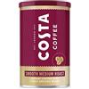 Costa Coffee Caffè istantaneo di alta qualità liscio a tostatura media con chicchi finemente macinati, caffè macinato, 6 x 100 g (confezione da 6), indicatore di forza - 3, Rainforest Alliance