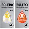 Generico SET 24 BOLERO bustine da 3 grammi 12 ice tea lemon limone + 12 Orange Arancia Preparato istantaneo per Bevande con Stevia e Vitamina C e Senza Zucchero