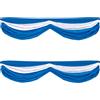 Beistle, bandierine in tessuto, blu/bianco