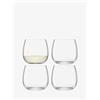 LSA International BG10 BOrough, Bicchiere senza stelo, 370 ml, Trasparente, Confezione da 4
