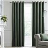 HOUSE LLEWELYN - BOWEN Laurence Llewelyn-Bowen - Montrose - Coppia di tende oscuranti in velluto con occhielli, 229 x 183 cm, colore: Verde bottiglia