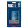 Bosch EXPERT HEX-9 Set di punte per trapano multicostruzioni Ø 3-4-5-5-6-6-8-8 mm