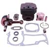LIWaaGe For motoseghe Hus 365 365 EPA Kit cilindro pistone albero motore da 48 mm con cuscinetto a rulli ad aghi e paraolio 503691072