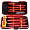 Tolsen - Set di 13 cacciaviti isolati VDE, intercambiabili, con punta magnetica, 1000 V