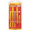 Starrett BU5 - Set di 5 lame per seghetto alternativo multiuso con gambo unificato