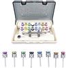 BONEW Global Universal Implant Screw Drivers Repair Tool Kit Screwdrivers Colorful Prosthetic Kit Torque Wrench 16pcs for a Set
