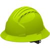 JSP EVO 6161 Deluxe Full Brim Vented - Casco rigido con cricchetto, colore: Verde lime (AJQ170-00S-204)