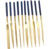 NUOBESTY 10pezzi Ago Rivestite Diamantate Set Per Marmo Pietra Osso Utensili Manuali Per Sbavatura Riparazione Vetri Specchi Ceramiche Piatte Parallele Coniche Rotonde Coltello Semitonde