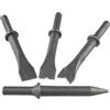 NiuLumea Set di 4 punte per scalpello pneumatico, 120 mm, per rimozione della ruggine, taglio, scorie di saldatura e scanalatura del calcestruzzo