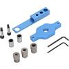YUKOFE 11pcs Guida al foro per trapano in lega di alluminio Jig Smart Dowel Drilling Localizzatore Strumento Woodworking