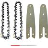 NnYuaUil Accessori for parti di attrezzi da giardino Lama for sega a catena da 4 pollici 28 maglie for motosega elettrica al litio con guida a barra Taglio di rami di legno di ricambio