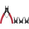 TOOLCRAFT TO-6679764 - Pinza per anelli Seeger adatto per anelli esterni e interni, 10-50 mm, 10-50 mm, forma a punta (