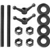 Dimakung Kit hardware per morsa Moxon, kit di viti da banco include aste filettate da 20,3 cm, manopole in fusione, dadi e rondelle per la lavorazione del legno, accessori per banco da lavoro