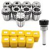 TouSuaRSi Set di 9 pinze di serraggio M12 MK3 ER32, mandrini di precisione per fresa, 2 - 20 mm, incisione e utensili di fresatura